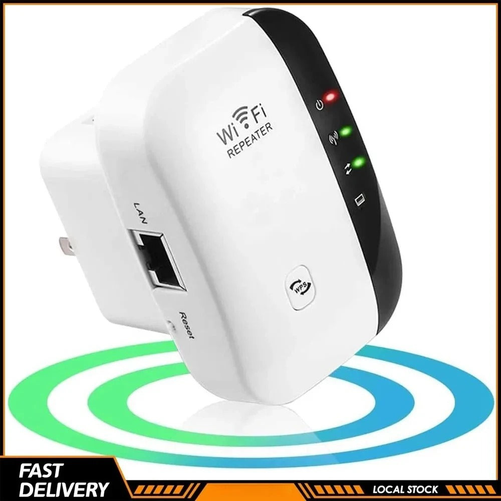 Wireless WiFi Repeater 300Mbps WiFi Extender Amplifier Booster Router 802.11N WPS Long Range 7 Status Light WiFi Repeater for PC