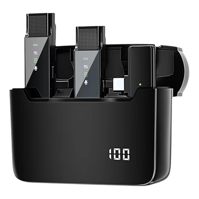 Lorvyo DM5 Wireless Microphone with Charging Case — product view 1