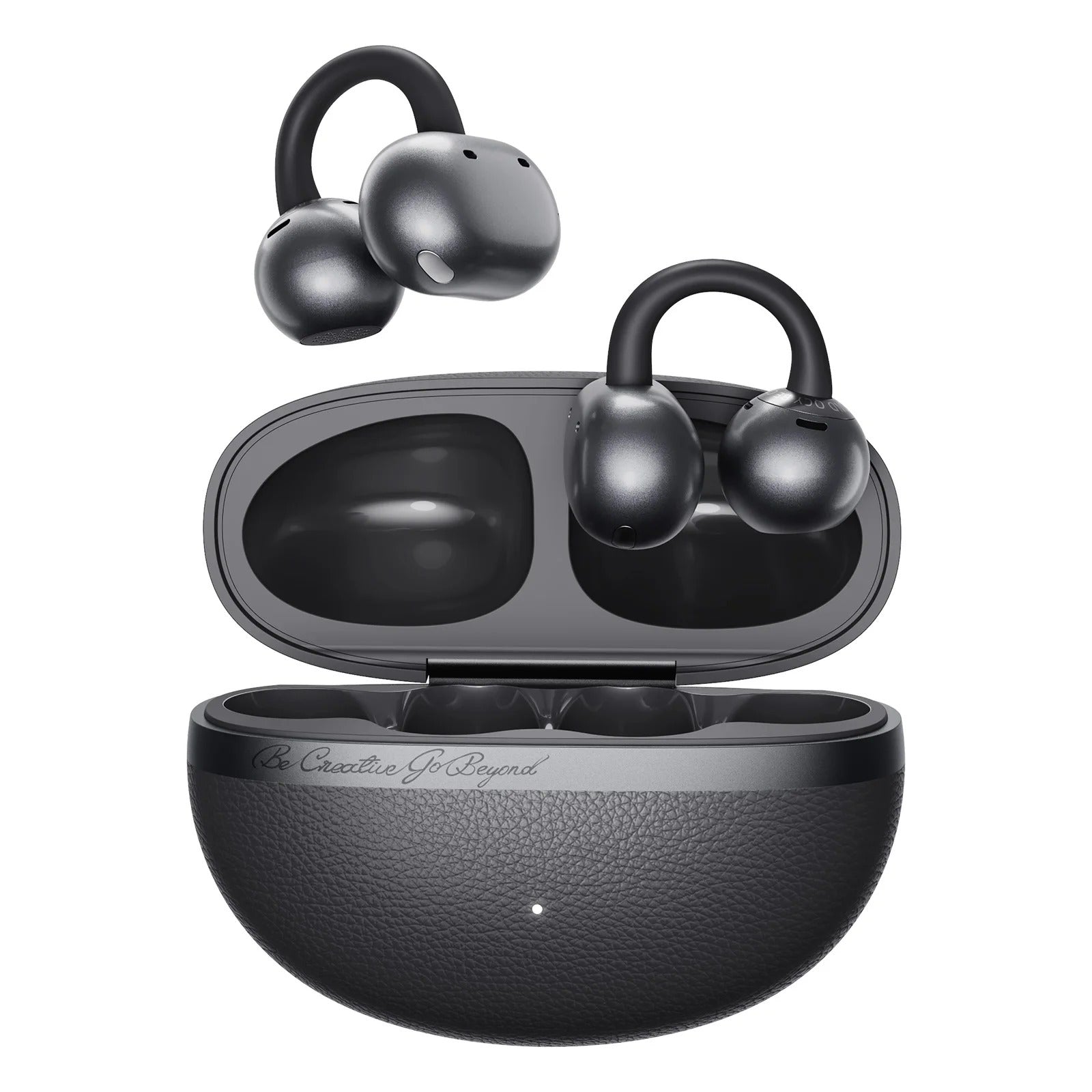 CT06 Clip On Earbuds Open Ear Wireless Bluetooth 6.0 Headphones with 4 Mic 35H Earbuds Comfortable for Running