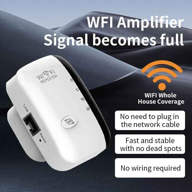 Wireless WiFi Repeater 300Mbps WiFi Extender Amplifier Booster Router 802.11N WPS Long Range 7 Status Light WiFi Repeater for PC