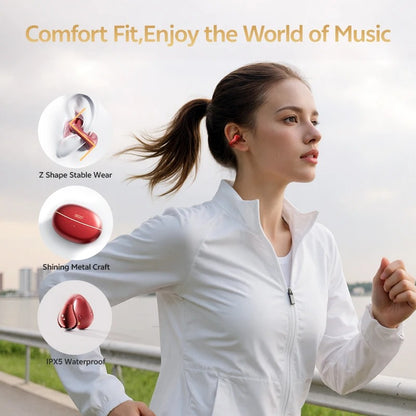 C30S Open Ear Wireless Earphones Hi-Res with LDAC Ear Clip Earbuds Bluetooth 6.0 Clip On OWS Sports Headphones 40Hrs