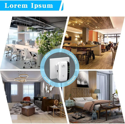 Wireless WiFi Repeater 300Mbps WiFi Extender Amplifier Booster Router 802.11N WPS Long Range 7 Status Light WiFi Repeater for PC