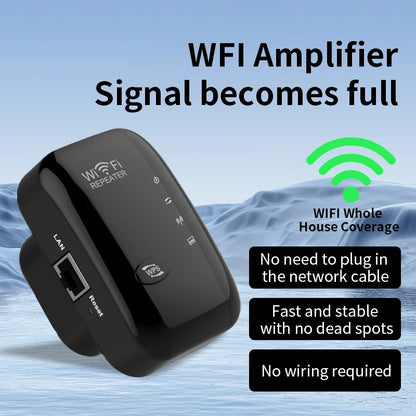 Wireless WiFi Repeater 300Mbps WiFi Extender Amplifier Booster Router 802.11N WPS Long Range 7 Status Light WiFi Repeater for PC