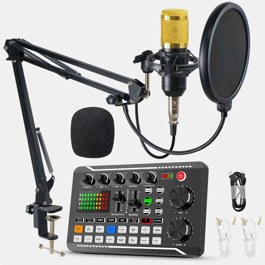 Lorvyo F998 Podcast Microphone and Sound Card Kit — product view 1