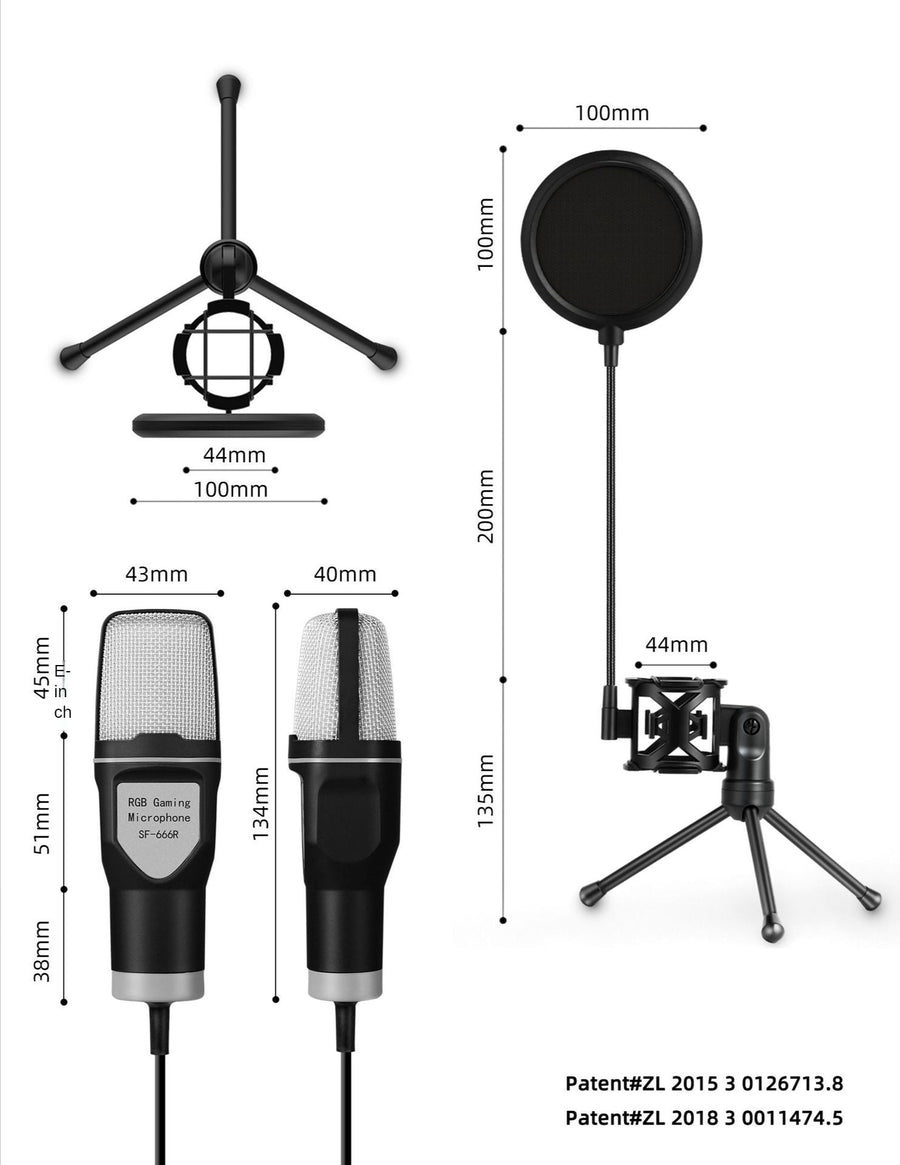 Lorvyo SF-666R USB Desktop Microphone Kit — product view 6